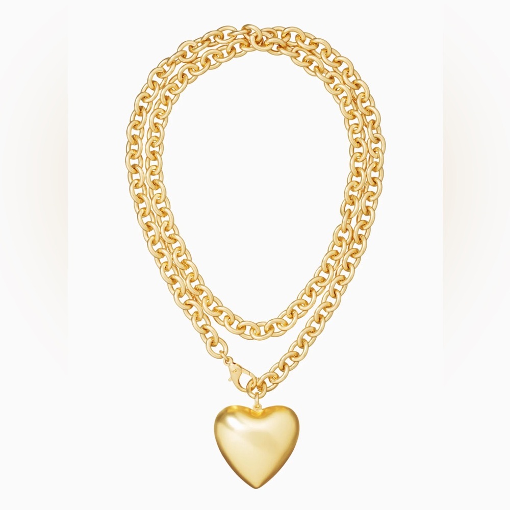 Roxanne Assoulin Shiny Gold Heart Pendant